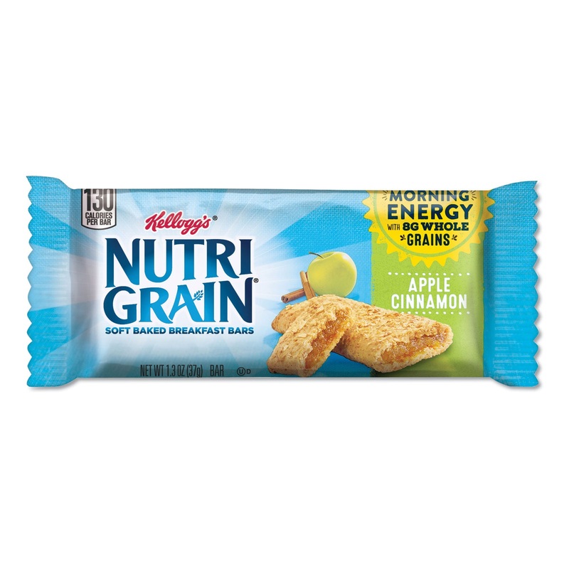Nutri-Grain Cereal Bars, Apple-Cinnamon, Indv Wrapped 1.3oz Bar, 16/box