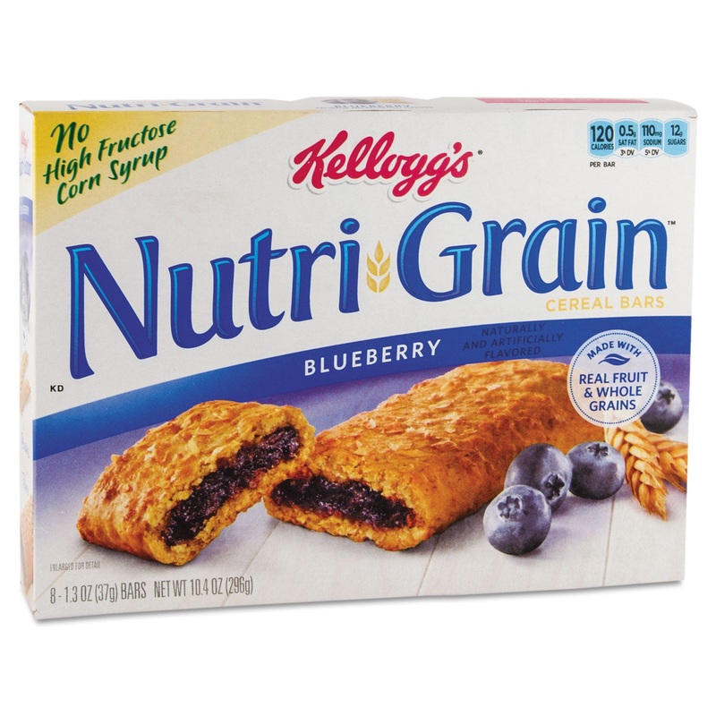 Nutri-Grain Cereal Bars, Blueberry, Indv Wrapped 1.3oz Bar, 16/box