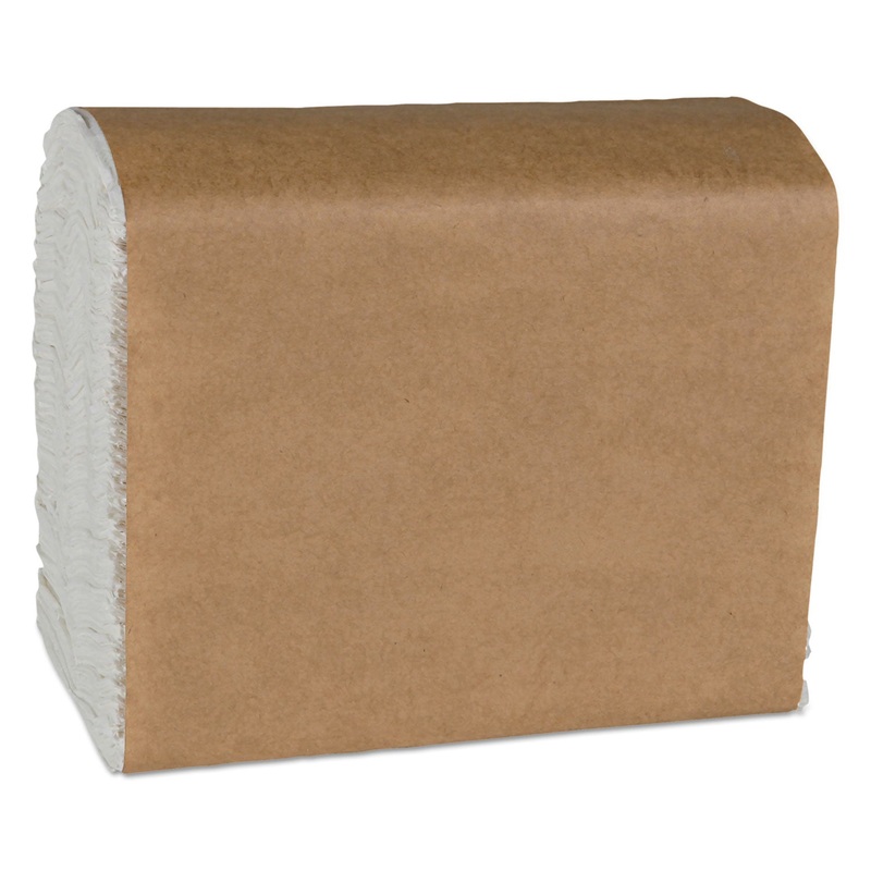 TALL-FOLD DISPENSER NAPKINS, 1-PLY, 7 X 13 1/2, WHITE, 500/PACK, 20 PACKS/CARTON
