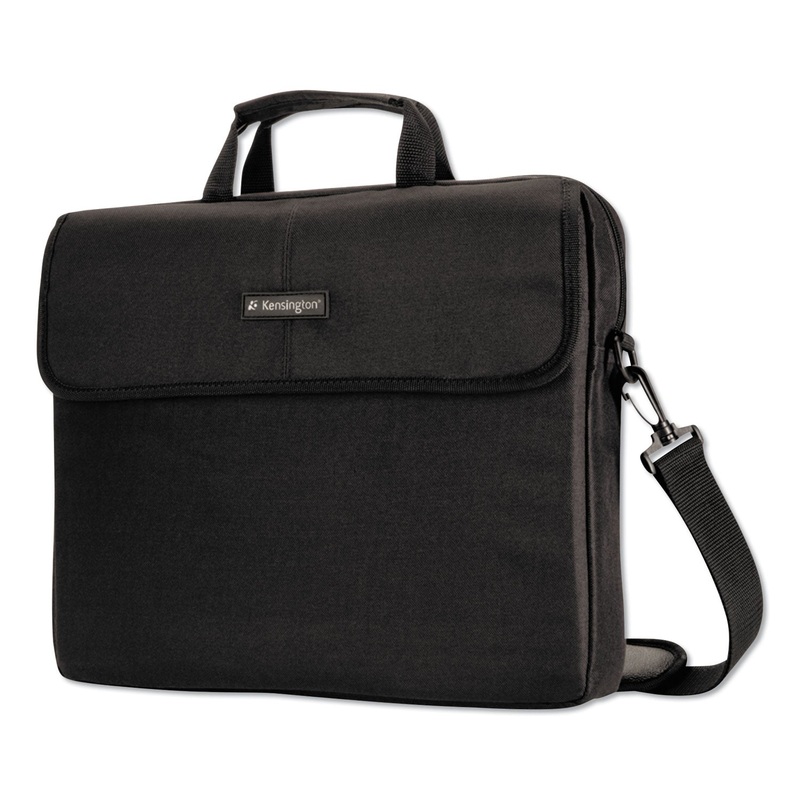 17″ SIMPLY PORTABLE PADDED LAPTOP SLEEVE, INTERIOR/EXTERIOR POCKETS, BLACK