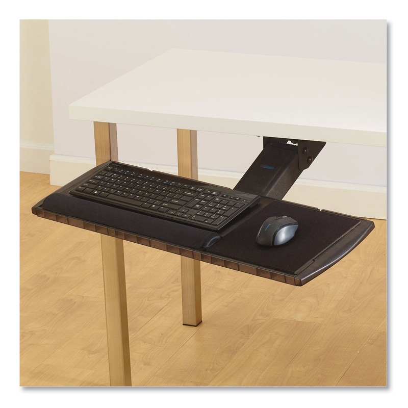ADJUSTABLE KEYBOARD PLATFORM WITH SMARTFIT SYSTEM, 21.25W X 10D, BLACK
