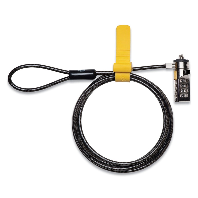 Combination Laptop Lock, 6ft Carbon Strengthened Steel Cable