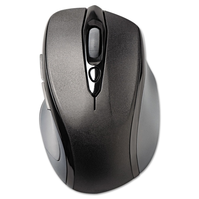 PRO FIT MID-SIZE WIRELESS MOUSE, 2.4 GHZ FREQUENCY/30 FT WIRELESS RANGE, RIGHT HAND USE, BLACK