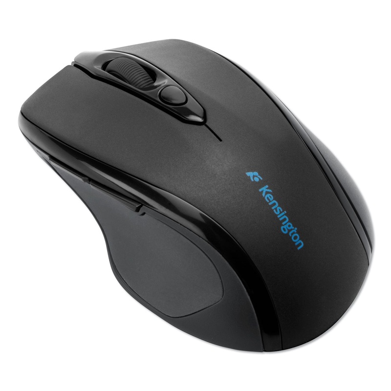 PRO FIT WIRELESS MID-SIZE MOUSE, 2.4 GHZ FREQUENCY/30 FT WIRELESS RANGE, RIGHT HAND USE, BLACK