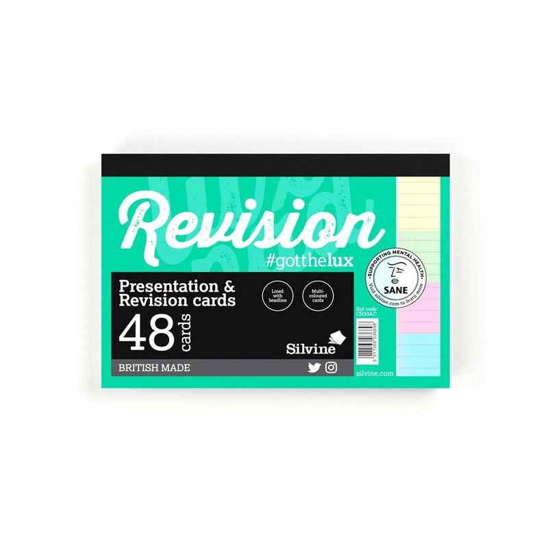 Luxpad Revision and Presentation Card Pad Ruled 6×4 Assorted Colours