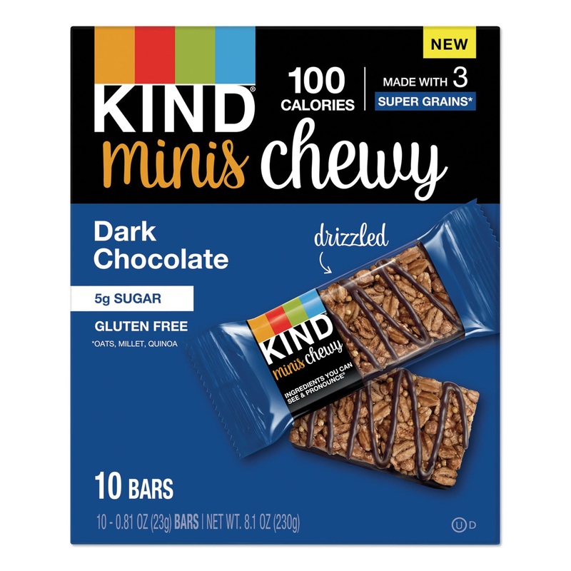 MINIS CHEWY, DARK CHOCOLATE, 0.81 OZ,10/PACK