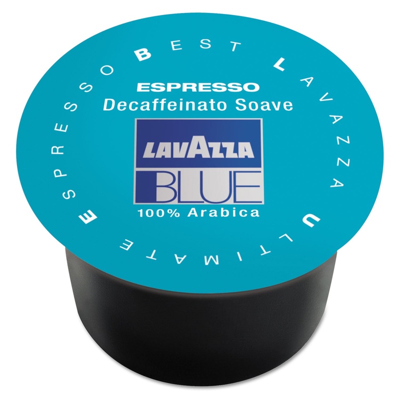 Blue Espresso Capsules, Capsules, Decaffeinated Medium Roast, 8g, 100/box