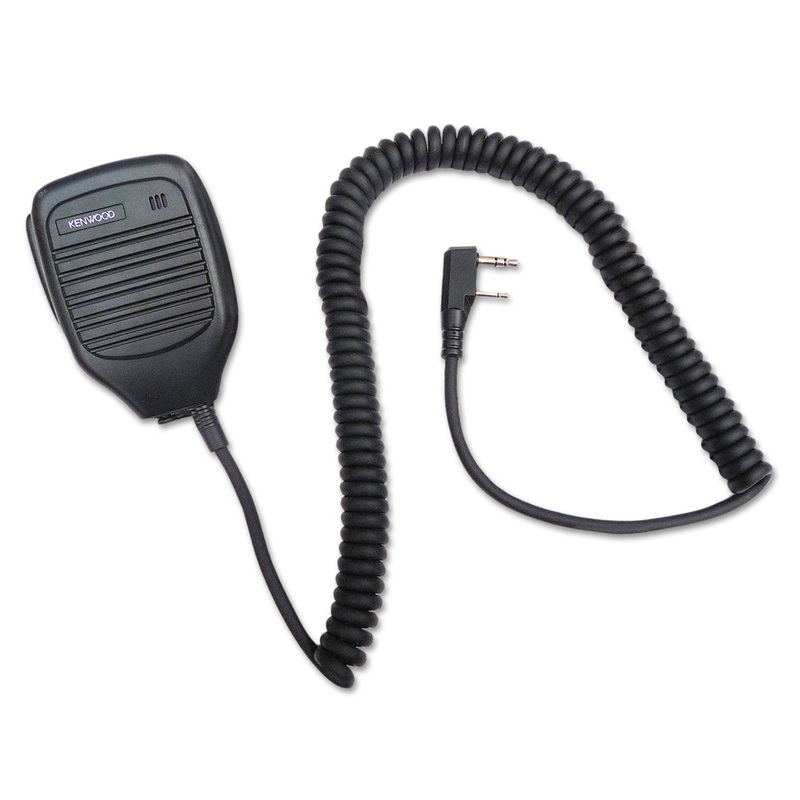 External Speaker Microphone For Tk Series Two-Way Radios, Black