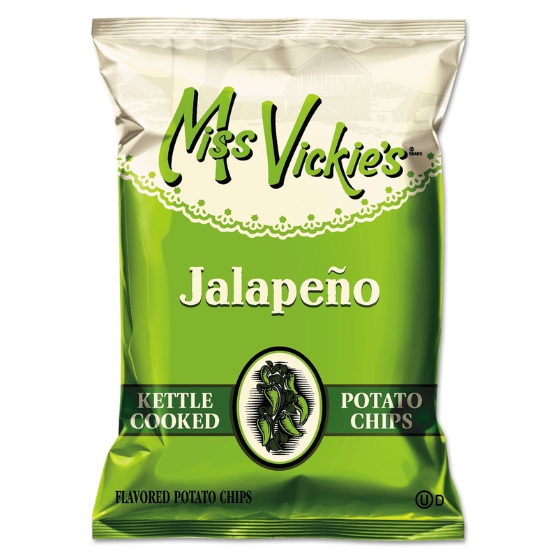 Kettle Cooked Jalapeno Potato Chips, 1.375 Oz Bag, 64/carton