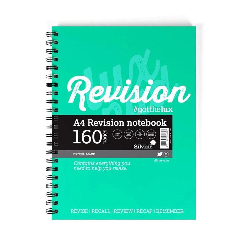 Luxpad Revision Notebook A4 160 Pages Wiro Bound