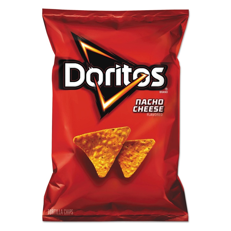 Nacho Cheese Tortilla Chips, 2.875 Oz Bag, 24/carton