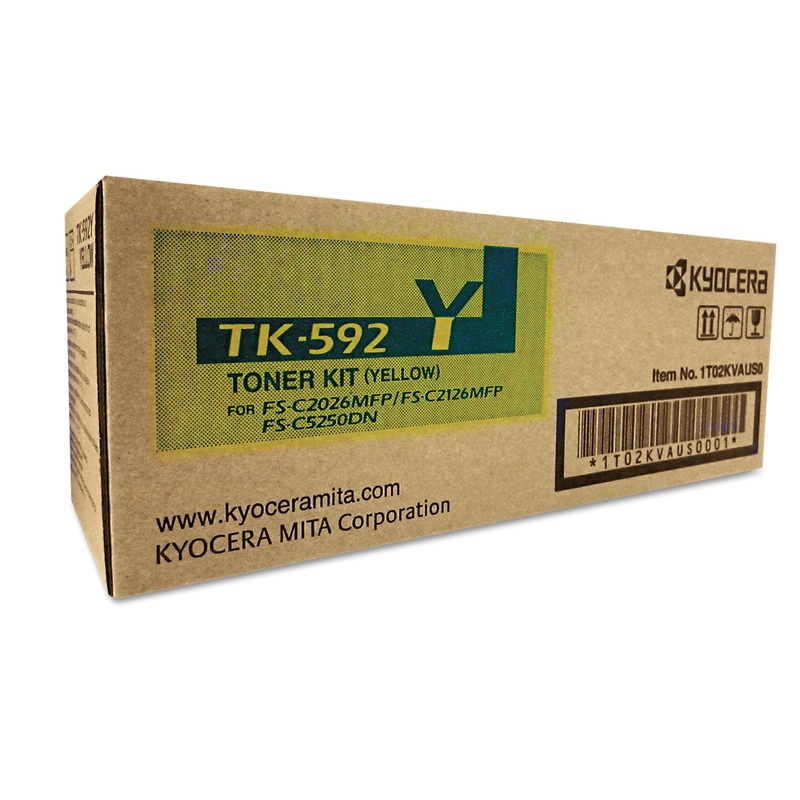 TK592Y TONER, 7000 PAGE-YIELD, YELLOW