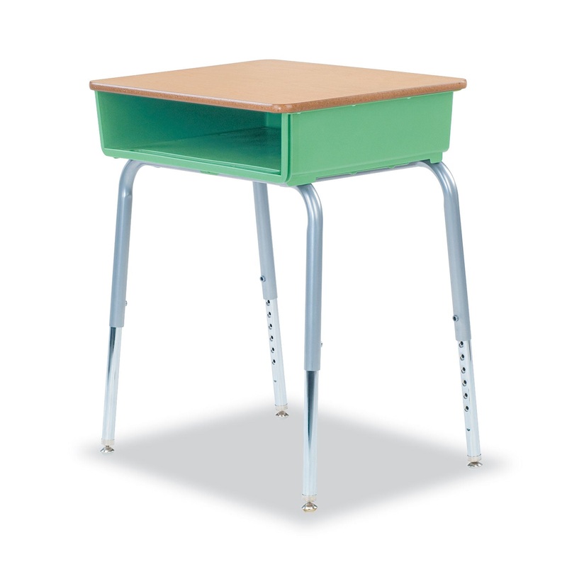 785 OPEN-FRONT STUDENT DESK WITH COLORED BOOKBOXES, 24W X 18D X 30H, CUCUMBER, 2/CARTON