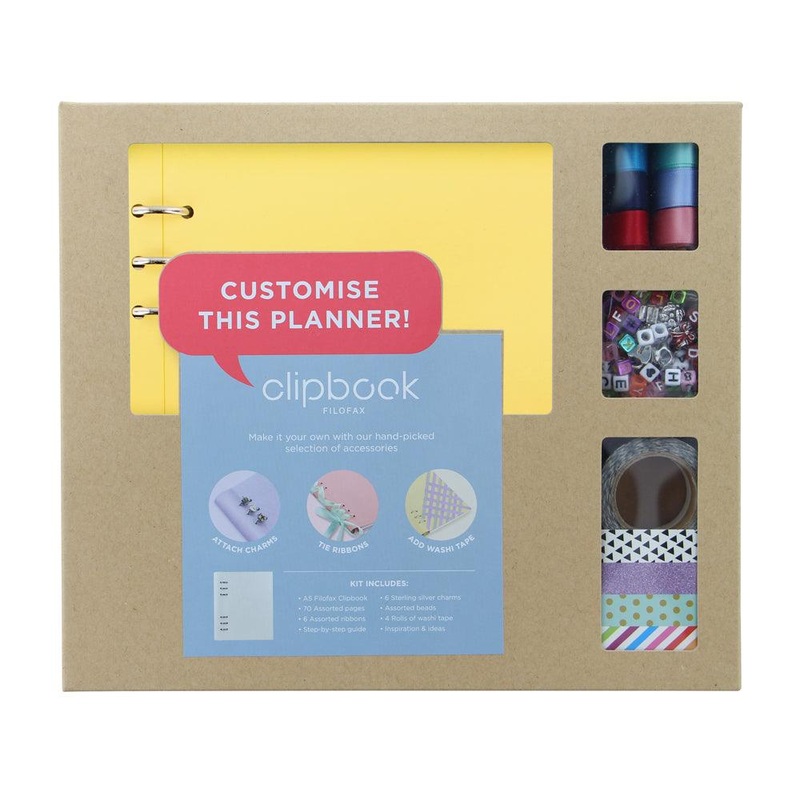 Filofax A5 Clipbook Creative Kit Lemon