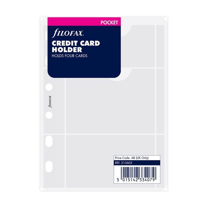 Filofax Pocket Credit Card Holder Refill
