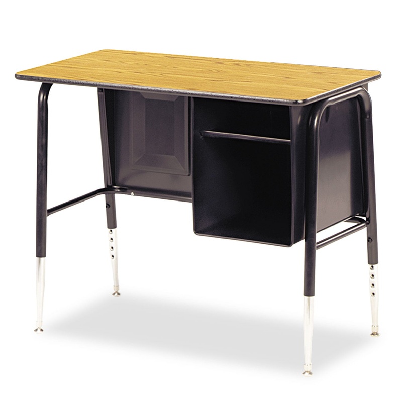 Jr. Executive Desk, 34w X 20d X 30h, Medium Oak