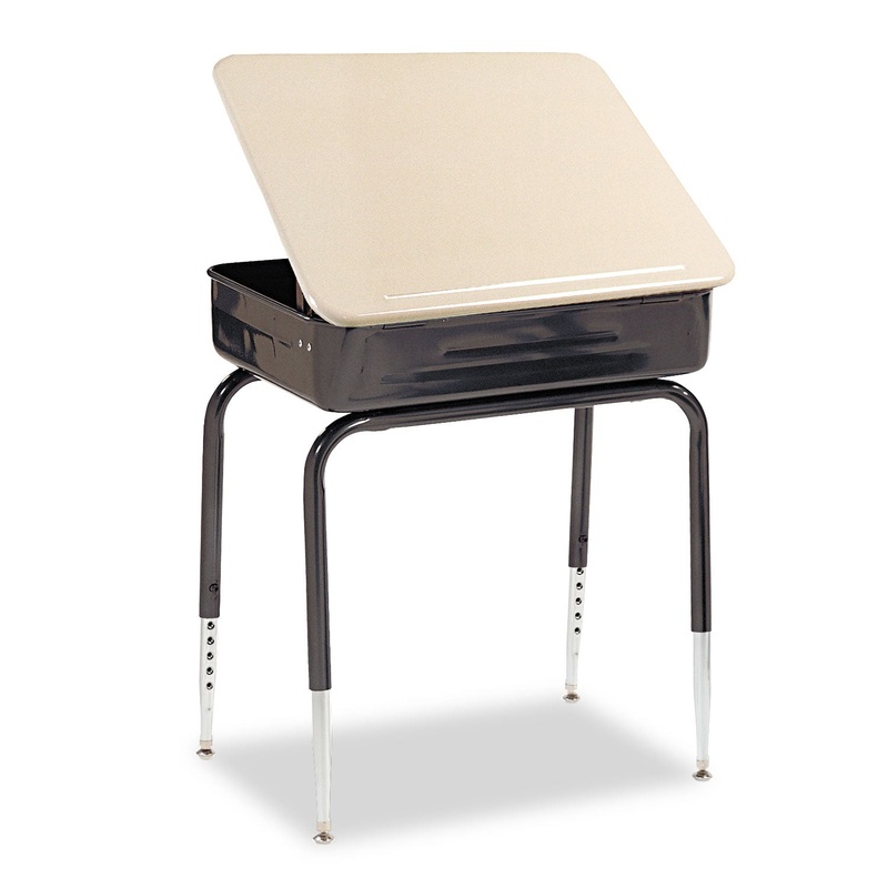 LIFT-LID STUDENT DESK, 24W X 18D X 30H, SANDSTONE, 2/CARTON