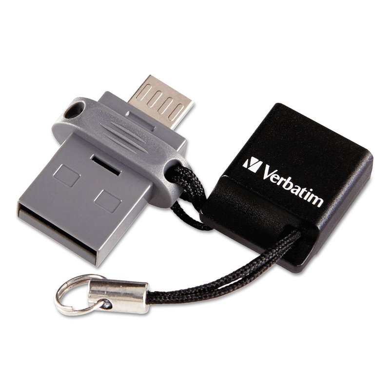 Store ‘n’ Go Dual Usb Flash Drive For Otg Devices, 16 Gb, Black