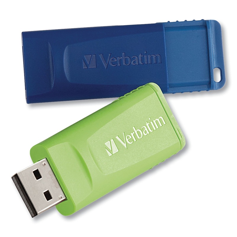 STORE ‘N’ GO USB FLASH DRIVE, 64 GB, ASSORTED COLORS, 2/PACK