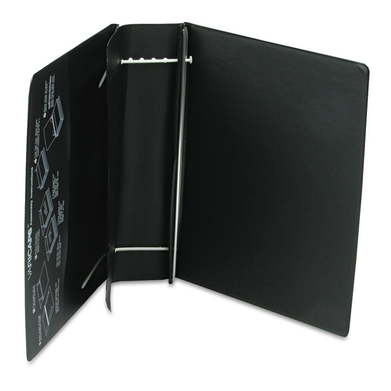 VARICAP EXPANDABLE BINDER, 2 POSTS, 6″ CAPACITY, 11 X 8.5, BLACK