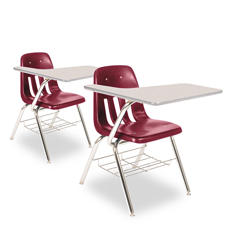 9700 SERIES CHAIR DESK, 18.75W X 31D X 30.5H, GRAY NEBULA/WINE, 2/CARTON