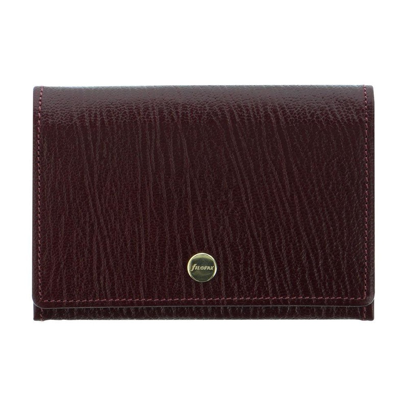 Filofax 1921 Chester Business Card Holder Red