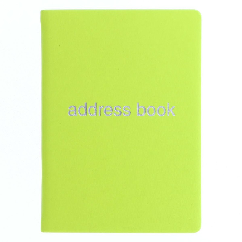 Letts Address Book Dazzle A6 Pear