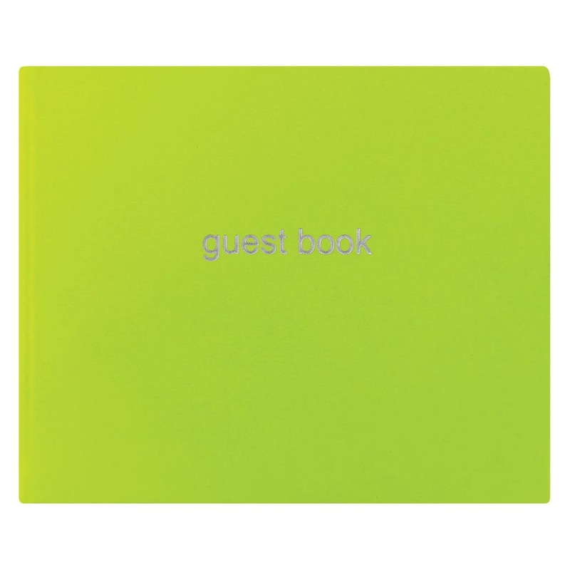 Letts Guest Book Dazzle Pear 127 Page 216x265mm
