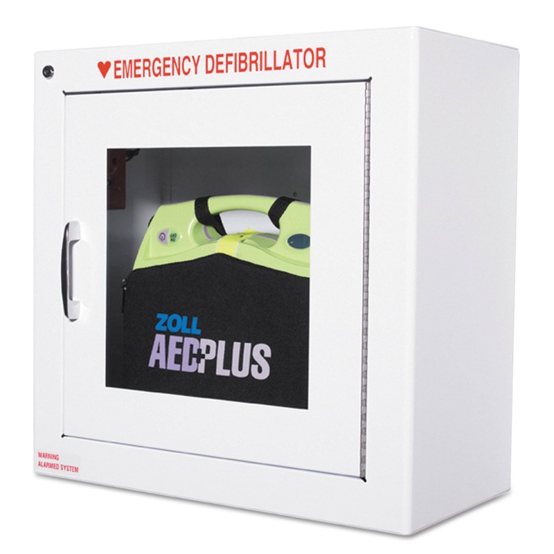 Aed Wall Cabinet, 17w X 9 1/2d X 17h, White