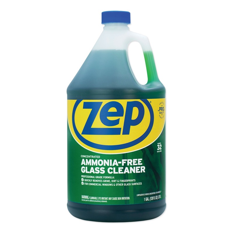 AMMONIA-FREE GLASS CLEANER, PLEASANT SCENT, 1 GAL BOTTLE