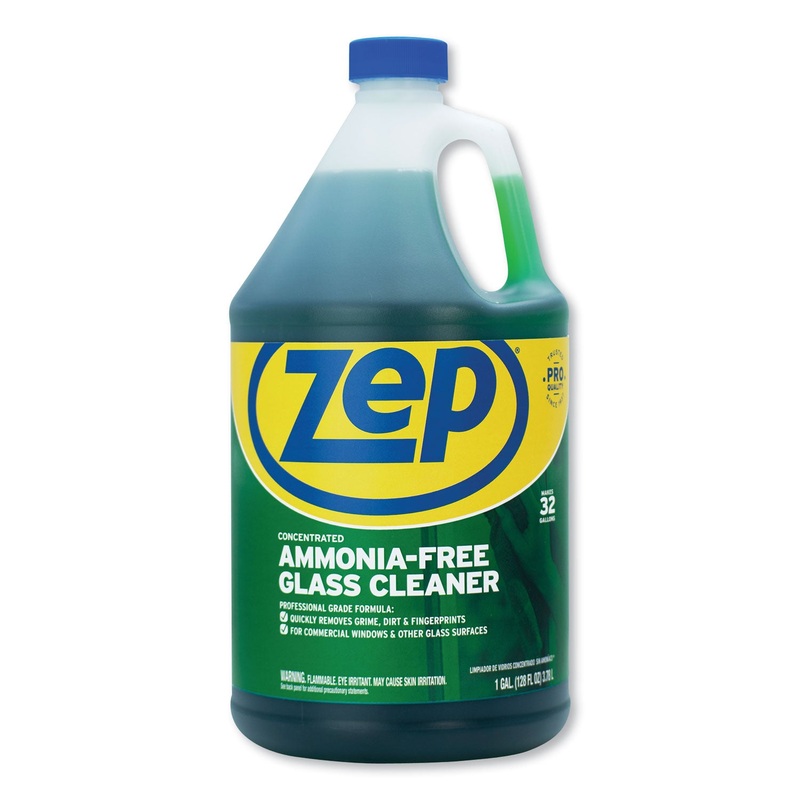 AMMONIA-FREE GLASS CLEANER, PLEASANT SCENT, 1 GAL BOTTLE, 4/CARTON
