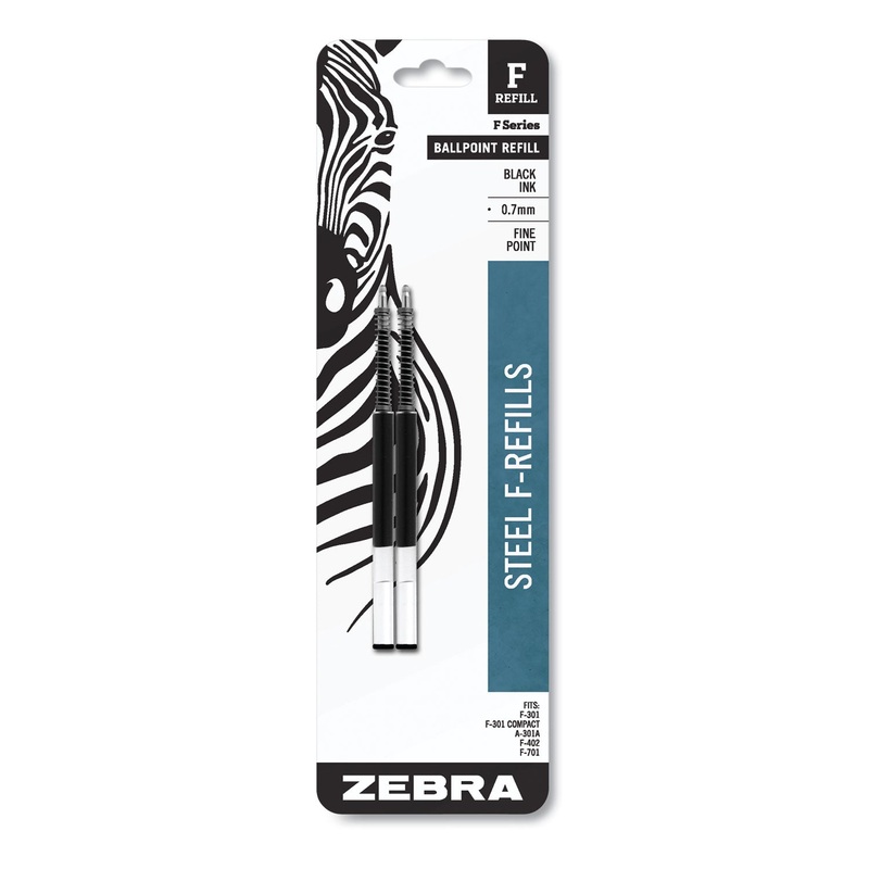 F-REFILL, FINE POINT, BLACK INK, 2/PACK