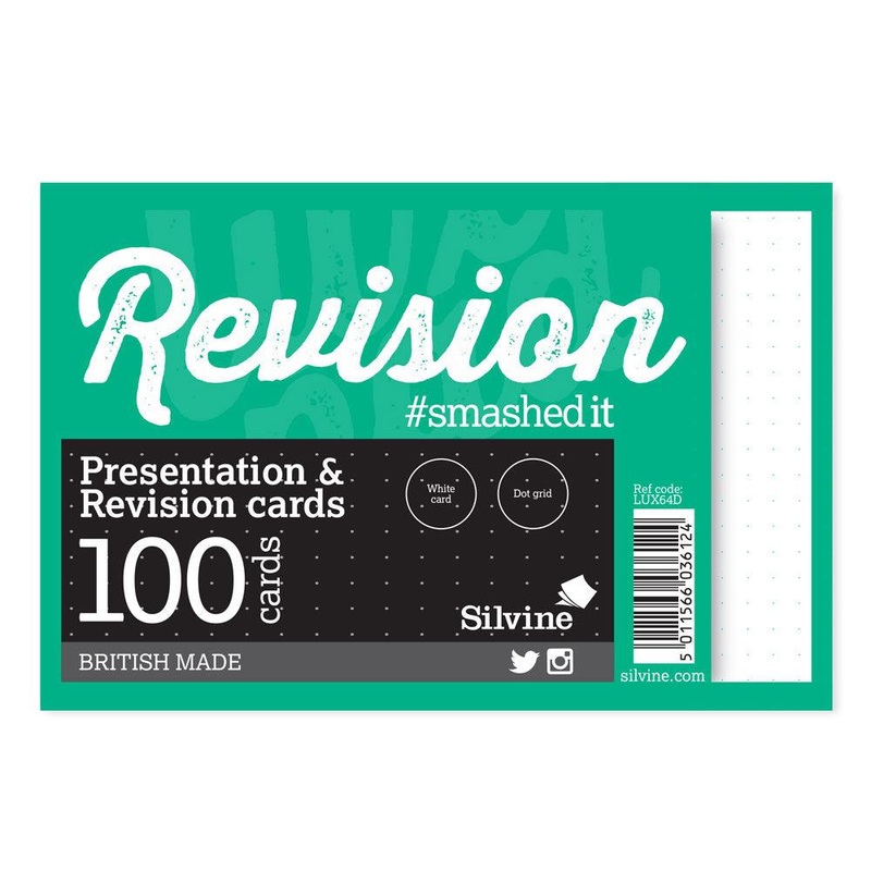 Luxpad Recycled Revision and Presentation Cards Dot Grid 6×4 100 Cards White