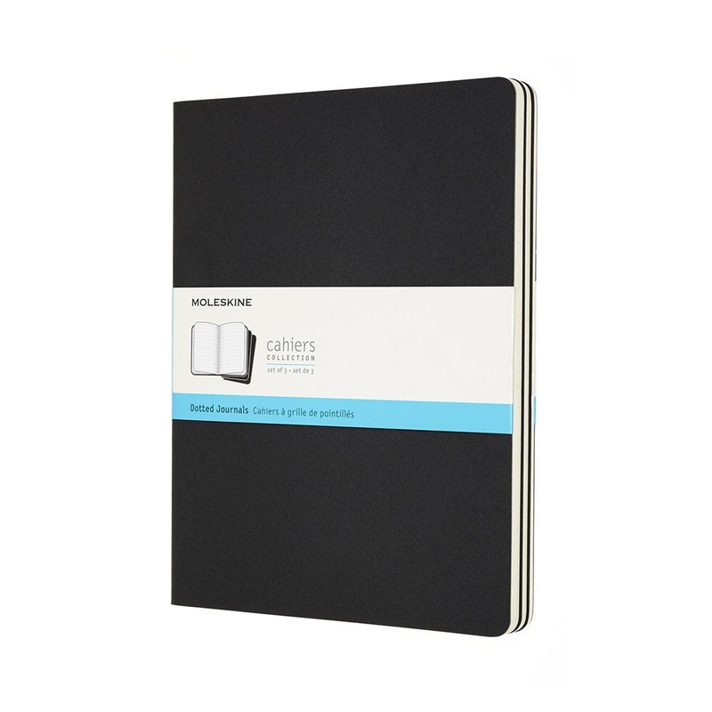Moleskine Cahier Journal XL Dot Black Pack 3