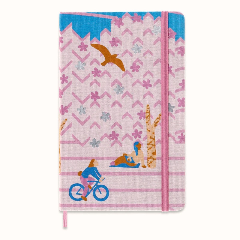 Moleskine Limited Collection Notebook Sakura Large Ruled Bicycle
