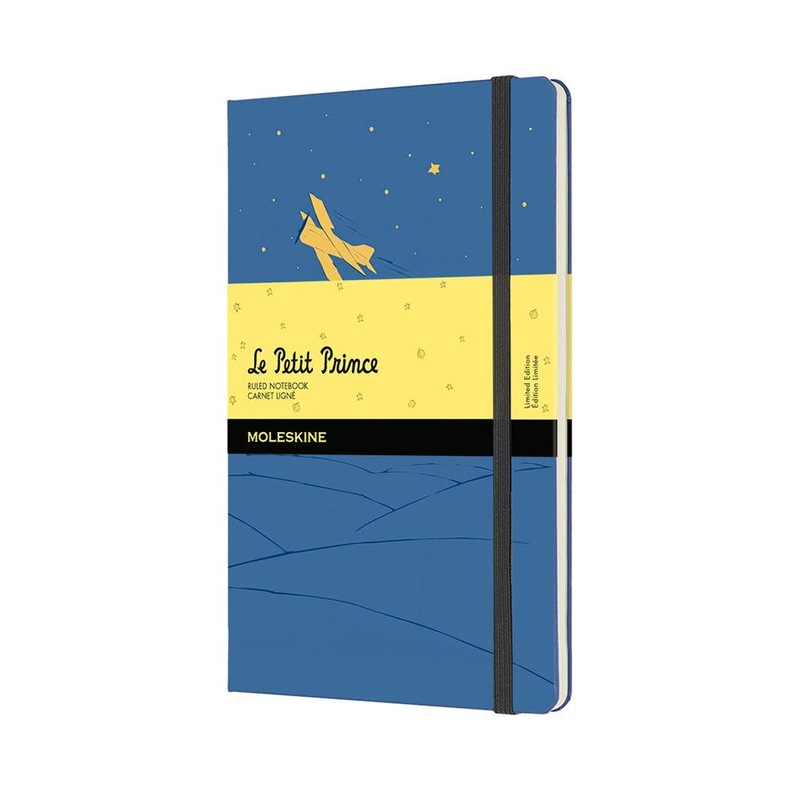 Moleskine Limited Edition Notebook Petit Prince Large Ruled Forget Me Not Blue