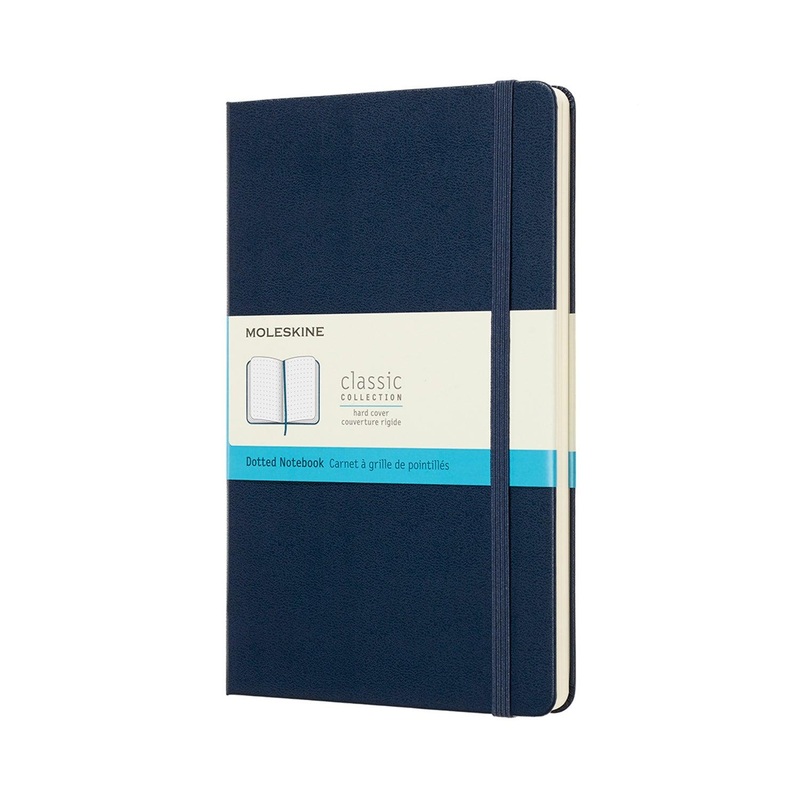 Moleskine Notebook Large Dot Sapphire Blue Hard