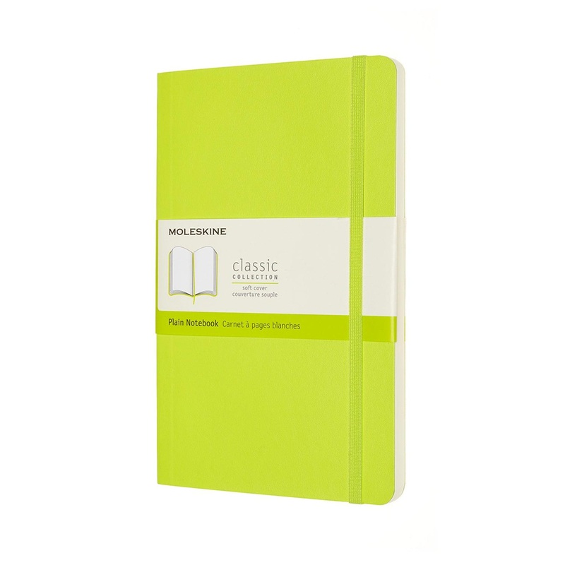 Moleskine Notebook Large Plain Lemon Green Soft
