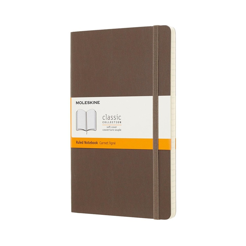 Moleskine Notebook Large Ruled Earth Brown Soft