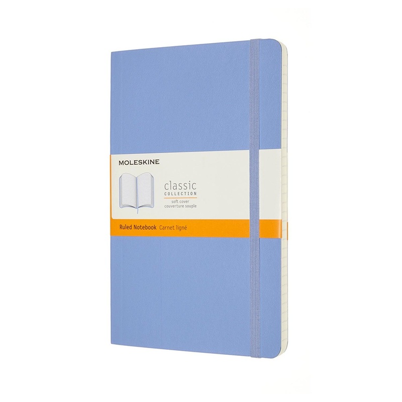 Moleskine Notebook Large Ruled Hydrangea Blue Soft