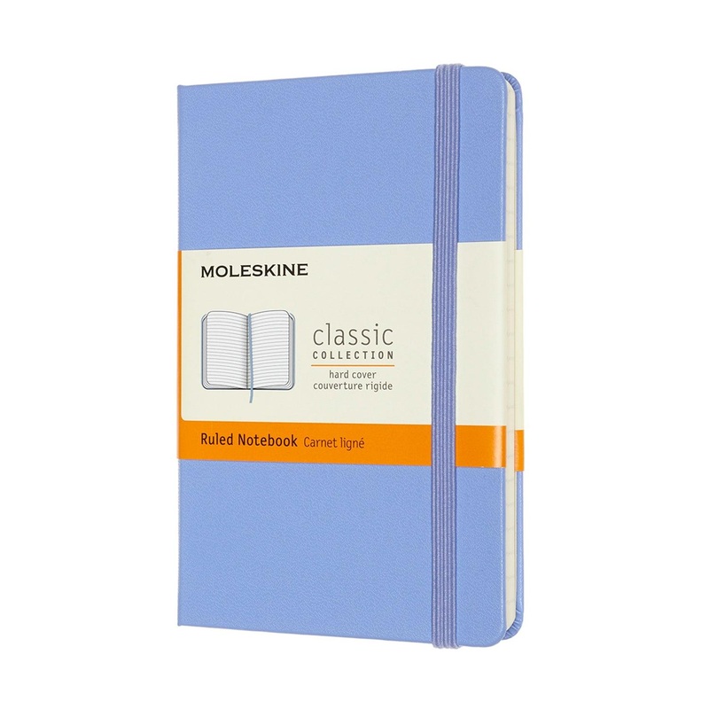 Moleskine Notebook Pocket Ruled Hydrangea Blue Hard