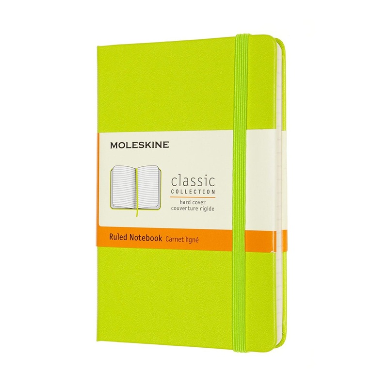 Moleskine Notebook Pocket Ruled Lemon Green Hard