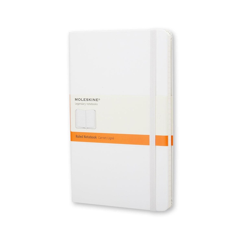 Moleskine Notebook Pocket Ruled White Hard