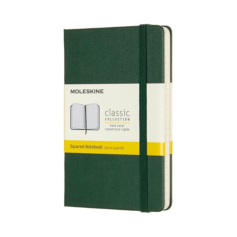 Moleskine Notebook Pocket Square Myrtle Green Hard
