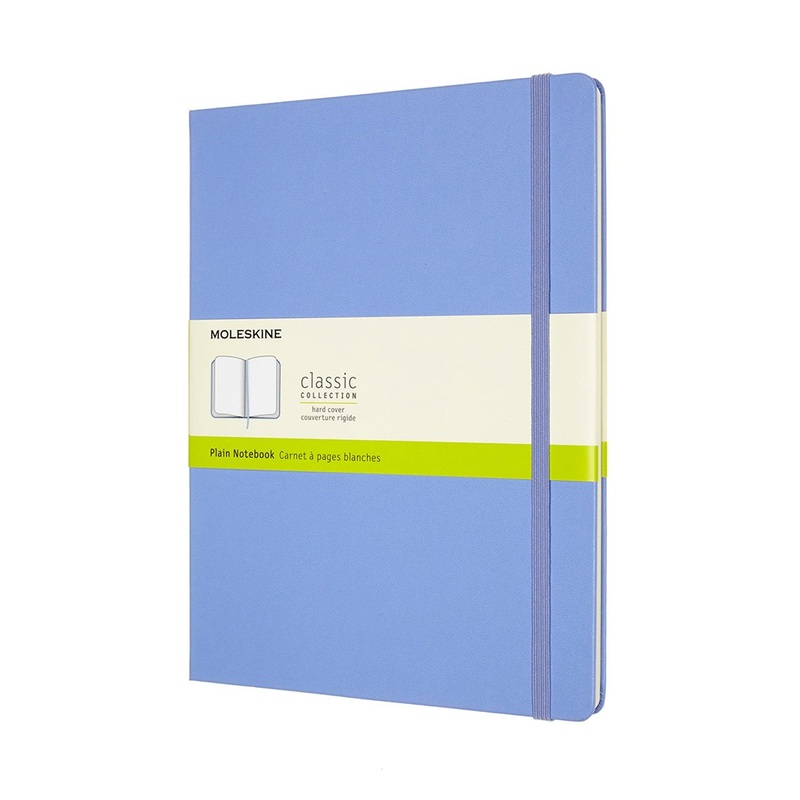 Moleskine Notebook XL Plain Hydrangea Blue Hard