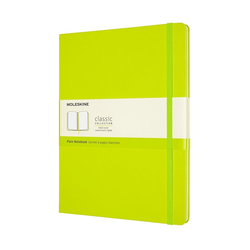 Moleskine Notebook XL Plain Lemon Green Hard