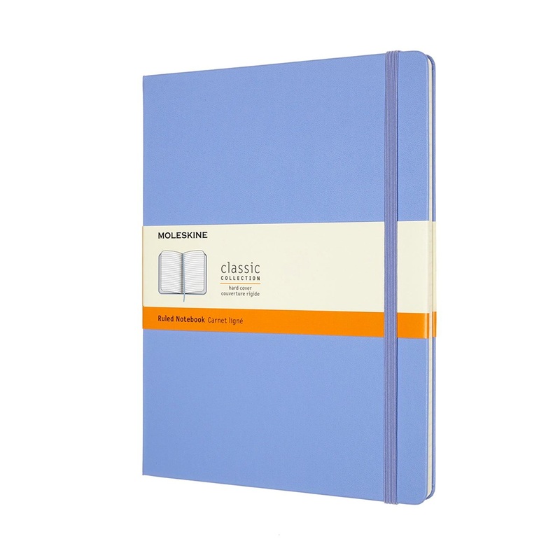 Moleskine Notebook XL Ruled Hydrangea Blue Hard