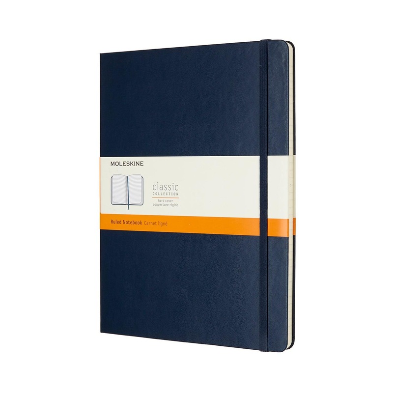 Moleskine Notebook XL Ruled Sapphire Blue Hard