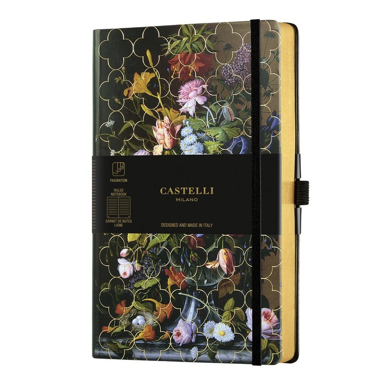 Castelli Notebook A5 Ruled Vintage Peony