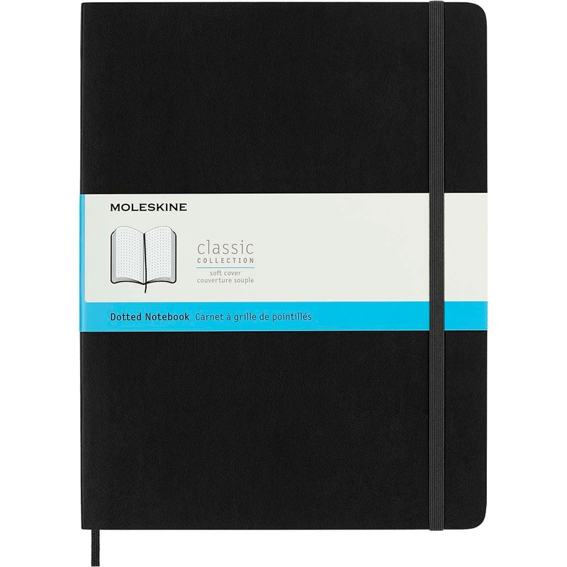 Moleskine Notebook XL Black Soft Cover Dot